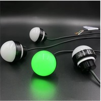 Lampe indicatrice à dôme LED rouge-vert, signal lumineux d'avertissement tricolore avec buzzer pour tour CNC, 12V 24V, éclairage de tour de machine
