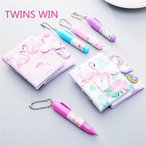 Nuevo Kawaii Cute School Small Papelería Muestra gratis Divertido cuaderno con estampado de unicornio y juego de bolígrafos para niños <span class=keywords><strong>1819</strong></span> - Product Image 3