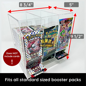 กล่องใส่การ์ดแบบ 3 ช่อง สำหรับการ์ดโปเกมอน TCG ยูกิโอ กล่องอะคริลิคสำหรับจัดเก็บและโชว์การ์ด - Product Image 5