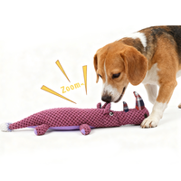 Jouet en peluche doux en forme de rhinocéros, jouet à mâcher pour chien, jouets interactifs pour animaux de compagnie