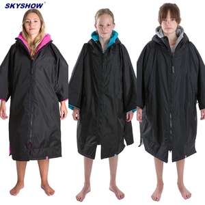 Manteau de pluie à capuche, coupe-vent imperméable, pour le <span class=keywords><strong>Ski</strong></span> d'extérieur, la plage, la neige, les sports aquatiques, Robe de change, pour enfants et adultes - Product Image 4