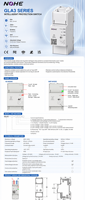 Disjoncteur intelligent Wi-Fi 1P 63A 220V avec protection, mesure et relais temporisé, mini-interrupteur intelligent