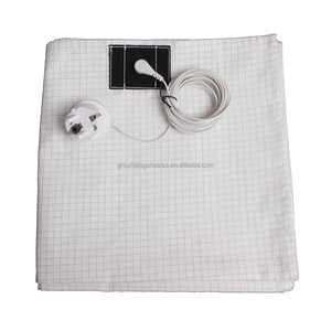 Lençóis de Aterramento em Algodão Orgânico Prateado com Fio de Aterramento - Product Image 1