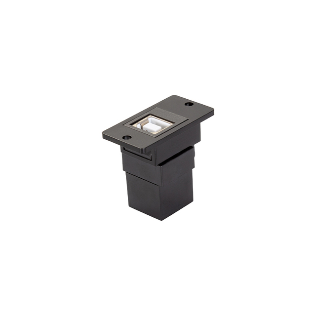 Custom DB-USB Keystone Jack Black Waterproof Zinc Alloy Wall Panel Mount Connector USB B ST-KCK07