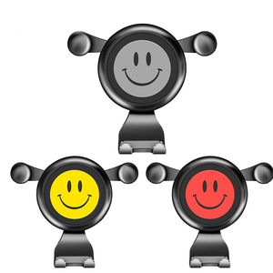 高品质通用独特设计笑脸支架稳定牢固的汽车通风口安装耐用手机支架 - Product Image 2