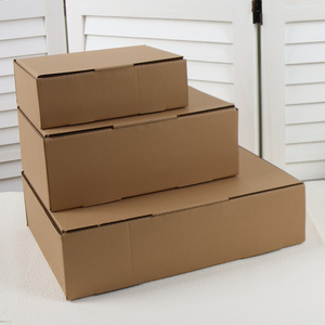Glossy UV Lamination for Perfume Candle Gifts Display Brown Corrugated Paper Boxes Custom Printed Recycled Kraft Shipping Box - Product Image 2