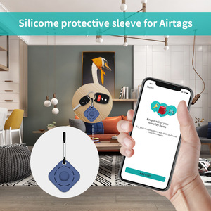 Étui en silicone pour AirTags, housse de protection souple pour accessoires de bagages Apple AirTag - Product Image 4