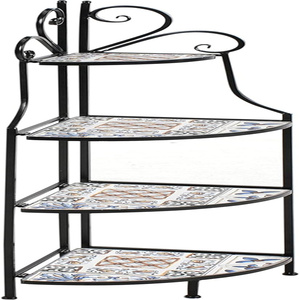Étagère de rangement multicouche en carreaux de céramique mosaïques, style européen et américain, pour jardin, balcon, petite taverne, <span class=keywords><strong>café</strong></span> - Product Image 6