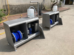 Station de nettoyage hygiénique électrique d'usine avec lave-botte et nettoyeur de semelle de <span class=keywords><strong>chaussures</strong></span> <span class=keywords><strong>Tourniquet</strong></span> automatique État neuf - Product Image 5