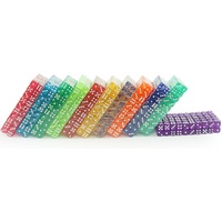 Dés D6 Professionnels Personnalisés Couleurs Variées Coins Arrondis Acrylique Transparent 16 mm – Dés de Jeu du Fabricant