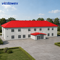 VICDOWEX Maison préfabriquée de luxe de type T moderne avec isolation thermique et caractéristiques ignifuges pour usage résidentiel
