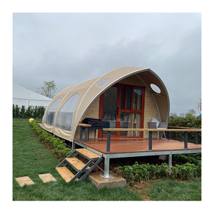 Tienda con forma de concha de lujo Glamping Estructura estable para eventos al aire libre y aventuras de viaje Precio de fábrica - Product Image 1