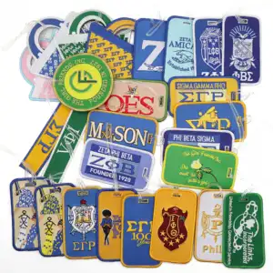 STOCK Greek Divine 9 Sorority Embroidered Hotel Luggage Tag