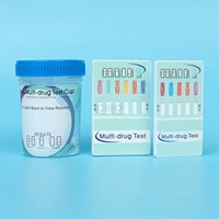 Test rapide multipanneau urinaire CLIA Waived pour AMP/COC/THC/MOP/BZO/MET – Carte de test multipanneau
