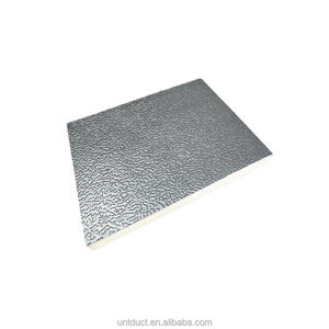 Pannello per condotti preisolati PIR Classe 0 BS476 10-40mm in schiuma poliisocianurata con foglio di alluminio, condotto PID per costruzioni commerciali - Product Image 2