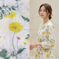 Tissu en coton peigné tissé imprimé sur mesure, style Dobby, écologique, pour chemisiers, jupes, robes de filles, avec fonction thermocollante, pour sacs de costume