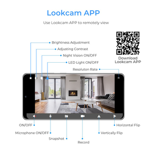 Caméra USB avec vision nocturne et prise en charge MicroSD, mini surveillance 1080P pour la sécurité à domicile et au bureau - Product Image 2