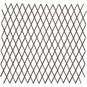 Panneau de treillis de jardin en rotin tressé marron, motif losange, support pour plantes grimpantes, pour clôture extérieure et patio, entrepôt USA - Product Image 1