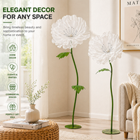 Bouquet de roses géantes artisanales modernes et écologiques en soie réaliste, organza et EVA, pour usage commercial, remise de diplômes et Noël (vente en gros)