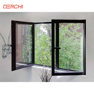 Cửa sổ nhôm tùy chỉnh kính cường lực tác động bão Tilt-Turn cửa sổ nfrc as2047 chứng nhận cửa sổ nhôm - Product Image 4