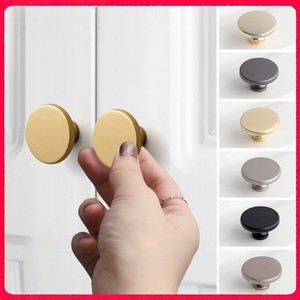 Round Zinc Alloy Cabinet <strong>Knobs</strong> Modern Single Hole Drawer Pull Handles for Wardrobe Kitchen Cupboard - Product Image 2