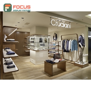 Contemporary Brand Store Recycled Material <b>Showcase</b> Cabinet Space Planning Chain Clothing Store - Product Image 5