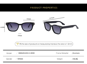 Tendencias de Moda, Listos para Enviar, Lentes de Sol Ovalados, Protección UV, Montura Gruesa de Acetato Vintage, Gafas de Sol de Diseñador - Product Image 4