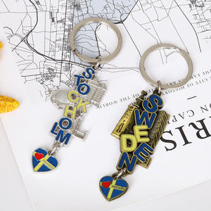 Porte-clés de Construction en métal suédois Spot personnalisé créatif et <span class=keywords><strong>roman</strong></span> Souvenirs touristiques accessoires en alliage personnalisation - Product Image 1
