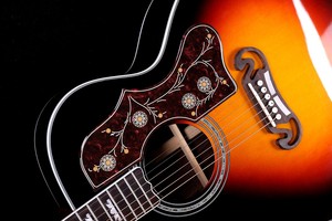 Giao Hàng Nhanh Chóng 42 Inch Kích Thước Jumbo <span class=keywords><strong>Sj200</strong></span> Acoustic Guitar Tất Cả Các Rắn Chất Lượng Cao Vân Mộc Gỗ Sâm Guitar - Product Image 4