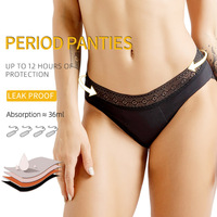 Culotte physiologique mi-haute Menstruelle Flux Abondants Culotte menstruelle étanche Culotte menstruelle pour femme