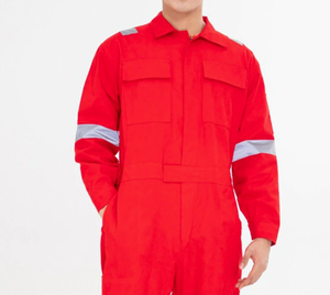 Vêtements de travail résistants à l'usure, bandes réfléchissantes, manches longues, combinaisons de travail monopièces, vêtements de protection pour soudeurs, machines à acier - Product Image 5