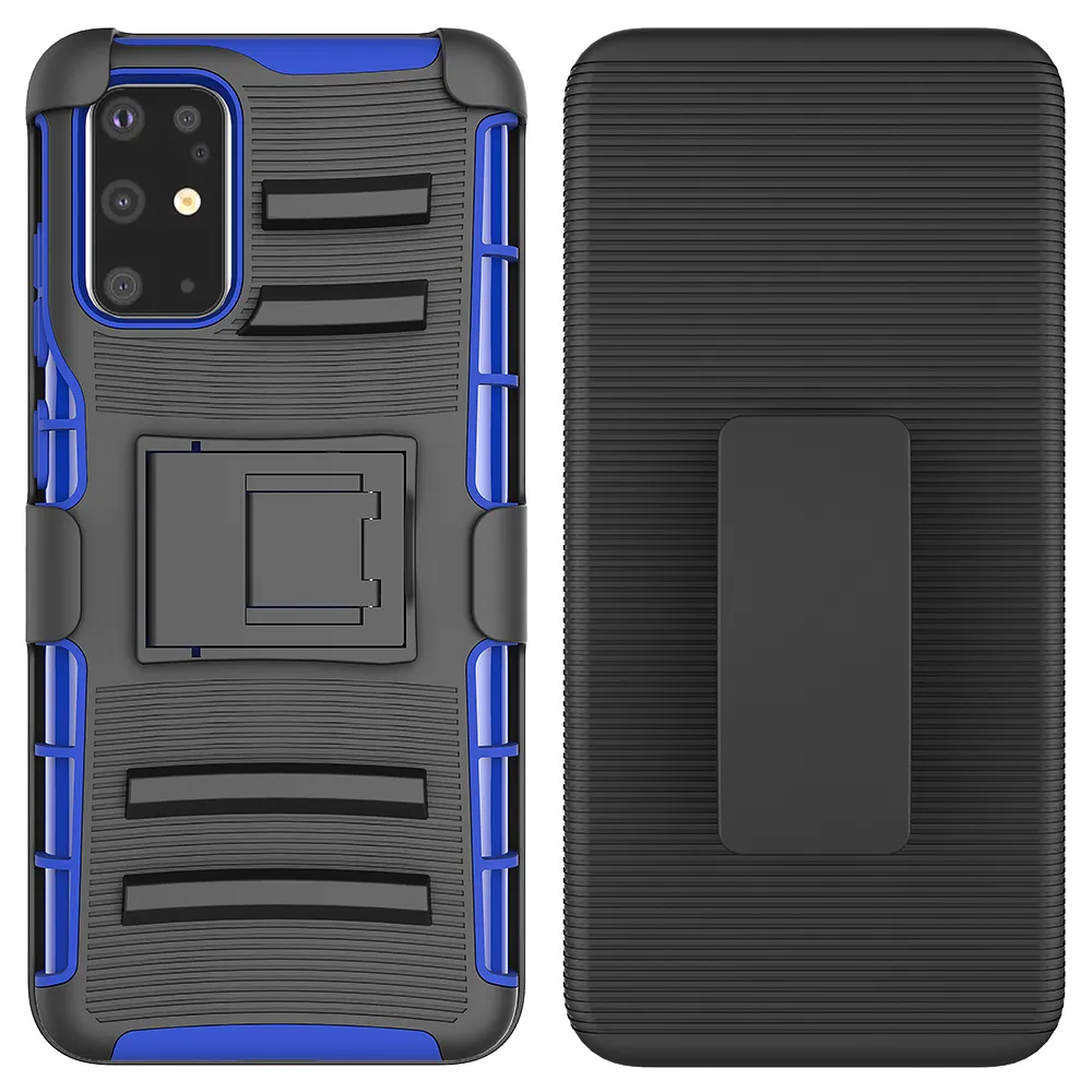 3 in 1 Stand Holster Combo Case with Swivel Belt Clip Case For Samsung Galaxy S20 Plus TPU PC Shockproof Cellphone Accessories