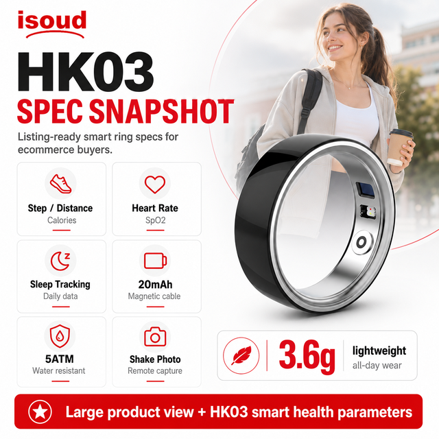 New Smart Ring Health Ring Heart Rate Blood Oxygen Sleep Monitoring Magnetic Charging Stylish Couples Ring for Dual OS