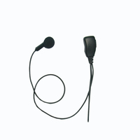 Écouteur plat intra-auriculaire Power Time PTE-100 de qualité supérieure avec microphone pour talkie-walkie, certifié CE ROHS FCC pour une communication claire et discrète
