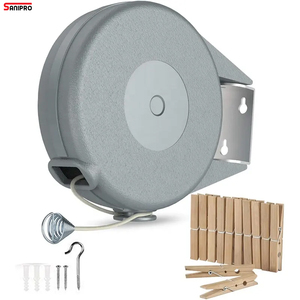 SANIPRO Portable Heavy Duty Intérieur et <span class=keywords><strong>Extérieur</strong></span> Lavage Corde <span class=keywords><strong>À</strong></span> <span class=keywords><strong>Linge</strong></span> Rétractable En <span class=keywords><strong>Plastique</strong></span> ABS <span class=keywords><strong>Étendoir</strong></span> Fixe - Product Image 1
