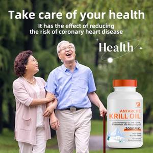 OEM Aceite de Krill Antártico 2000mg Suplemento de Aceite de Pescado, Fosfolípidos de Astaxantina EPA DHA, Previene el Corazón Coronario Adultos - Product Image 2
