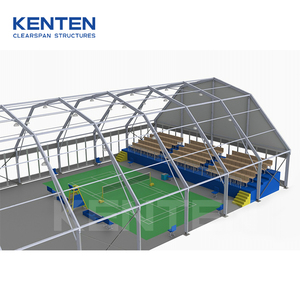 Tenda Industriale Prefabbricata per Coprire Superfici Sportive, Campo da Badminton all'Aperto, Tenda con Struttura a Membrana, Tende Sportive - Product Image 2