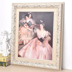 Cadre <span class=keywords><strong>PS</strong></span> double face écologique élégant vert forêt foncé Décoration murale classique d'art de portrait pour le salon et l'entrée - Product Image 5