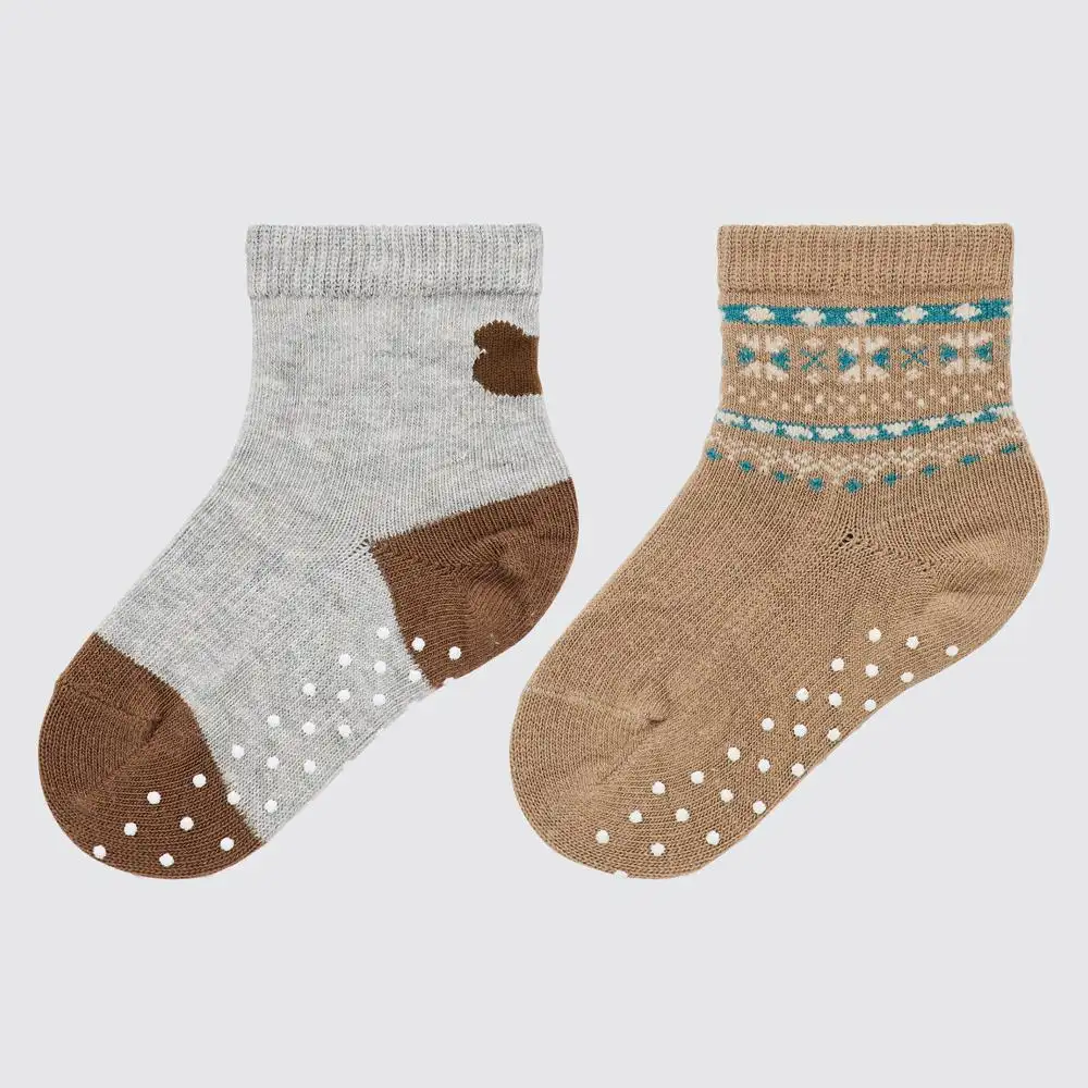 Schuhe rutsch feste Walking Toe Infant Grip Socke Gummi 3D Tier Teddybär Plüsch Plain für Baumwolle Knie hoch bunte Baby Socken