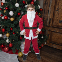 Costumes de Noël de luxe pour garçons, vente en gros ODM, pour les tenues festives des enfants