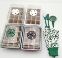 Plateau de démarrage de graines, 10 paquets, plateau de semis, Kit de culture de plantes, multiplicateur d'humidité, dôme ventilé et Base pour les graines, démarrage de la serre