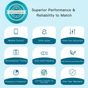 Jebao EP 시리즈 수족관 잠수식 펌프 초저소음 DC 24V 필터 어항 조용한 순환 펌프 LCD 디스플레이 컨트롤러 - Product Image 2