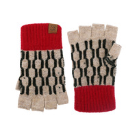 Gants sans doigts pour femmes avec logo personnalisé, gants thermiques en tricot pour femmes, gants mi-doigts pour étudiantes