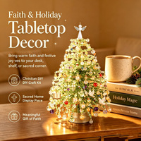 Kit de perlage de Noël DIY, ensemble de bricolage pour mini sapin de Noël perlé, décoration de Noël faite à la main, cadeau artisanal familial pour enfants et adultes