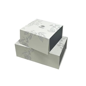 Environmentally friendly grey tea <b>box</b> packaging, printed magnetic <b>box</b>, foldable tea paper <b>gift</b> <b>box</b>, customizable - Product Image 1
