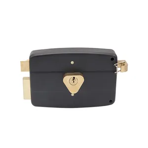 Cửa Gỗ Brass <span class=keywords><strong>Latch</strong></span> Rim Khóa Cửa Điện Tử Với Vỏ 120mmL - Product Image 1