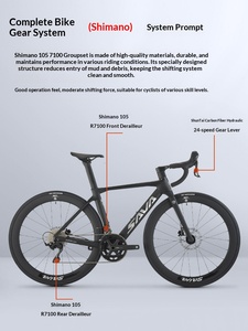Vélo de route en fibre de carbone <span class=keywords><strong>SAVA</strong></span> A7L, groupe R7100, freins à disque hydrauliques, 24 vitesses, certifié UCI, vélo de course ultra-léger - Product Image 5