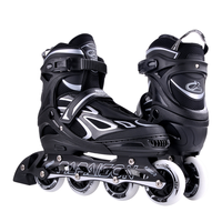 Prix bas, vente en gros, patins à roulettes ajustables pour enfants et adultes, 4 roues en PU, haute qualité, patins à roulettes d'extérieur