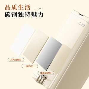 Foot Operated Stainless Steel Trash Can Rectangular Pedal Design Household Indoor Use Large Capacity Minimalist Style - Product Image 3