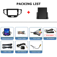 Écran Tesla vertical de 9,7 pouces pour autoradio de voiture Honda Accord 8 2008-2012 avec Car-play, navigation GPS, Android Auto